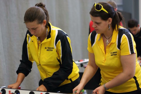 Marina Tabakovic und Karen Scheuer sind im Damen-Doppel ein Team.