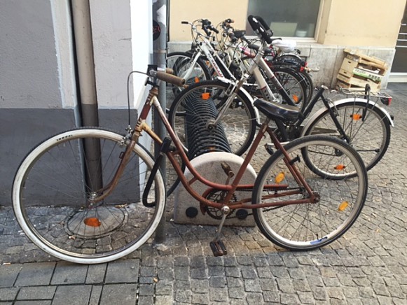 Fahrradleichen finden sich immer wieder in der Grazer Innenstadt.