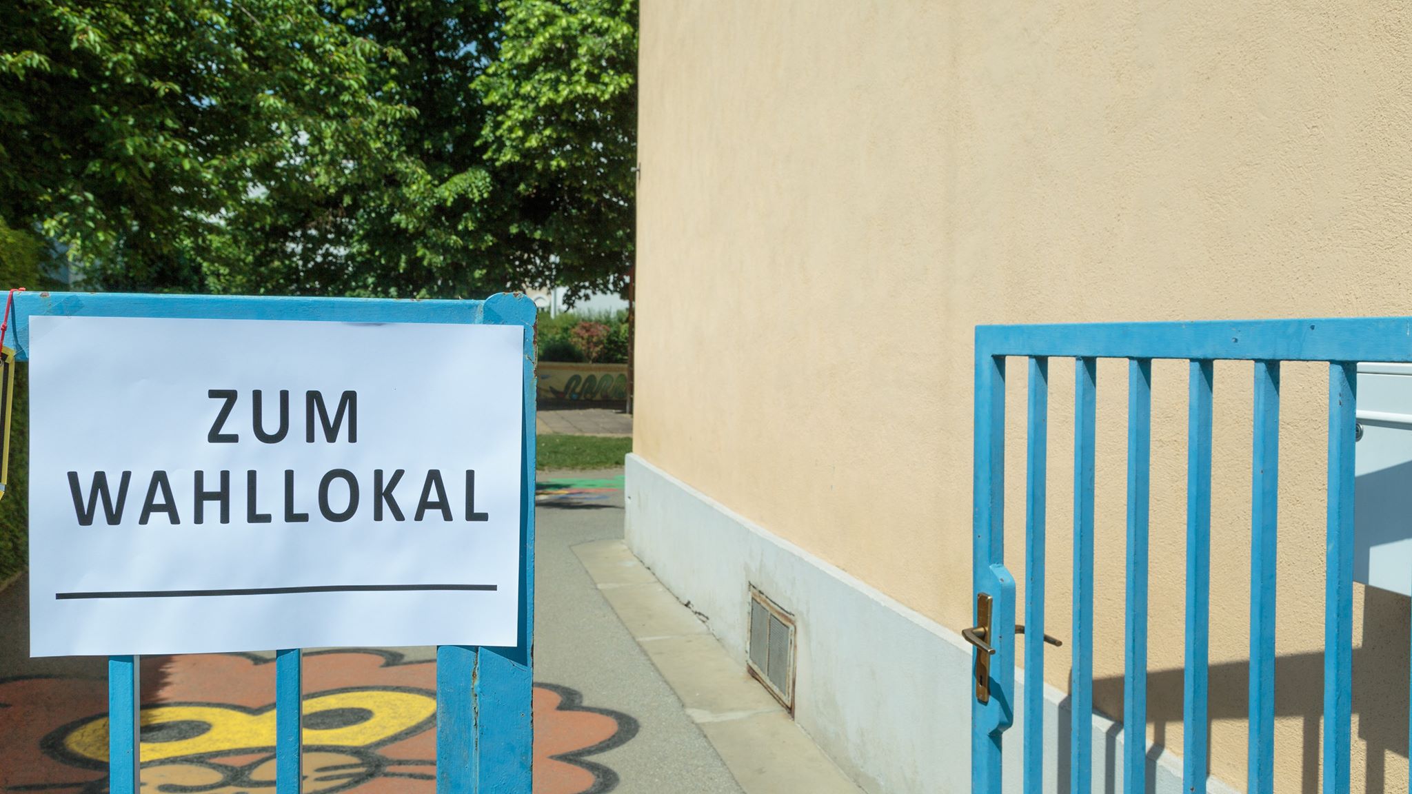 Wahllokal in der Volksschule Leopoldinum. - Foto: David Wiestner