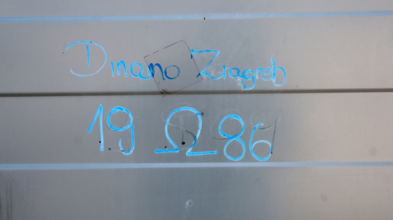 Graffiti "Dinamo Zagreb 1986"
