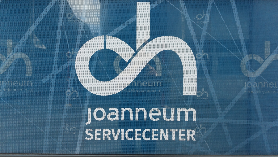 Bild des öh joanneum Servicecenters am Campus der FH Joanneum.