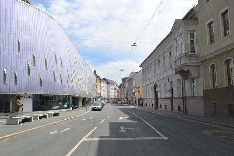 Zur linken der Marienplatz, dahinter die Keplerstraße - der nördliche Teil der Hans Resel Gasse. (c) Micka Messino 