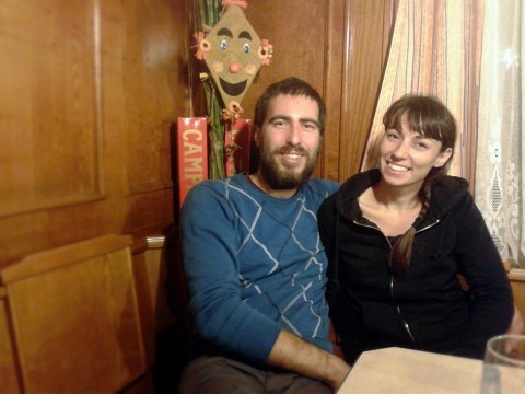 Die Künstler Viktor Kröll und Rossella Libardoni