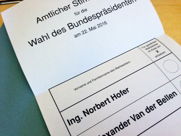 Am 22.Mai 2016 wurde … zum Bundespräsidenten gewählt – wir werden sehen, ob Österreich eine gute Wahl getroffen hat