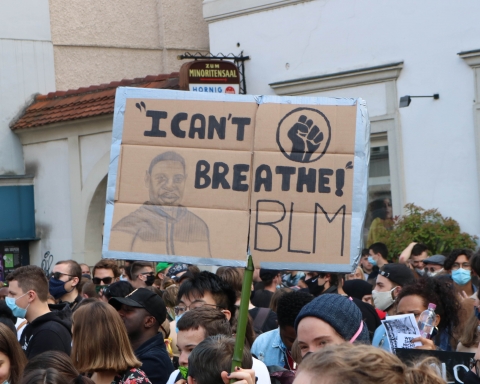 "I can't breathe." Der Tod von George Floyd sorgte für weltweite Proteste unter dem Motto "Black Lives Matter" - so auch in Graz.