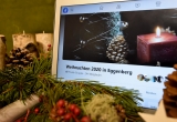 Facebook Gruppe Weihnachten 2020 in Eggenberg auf einem Tablet sichtbar