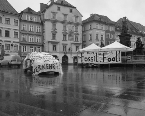 Kunstinstallation am Grazer Hauptplatz