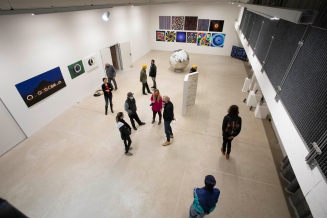 Der Ausstellungsraum im Schaumbad.