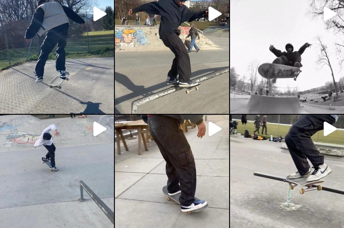 Videos von Luca beim Skaten