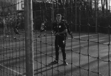 Fußballspieler am Bolzplatz