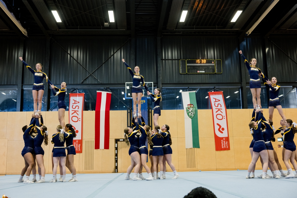 Die Cheerleaderinnen der Graz Giants bei einem ihrer Auftritte