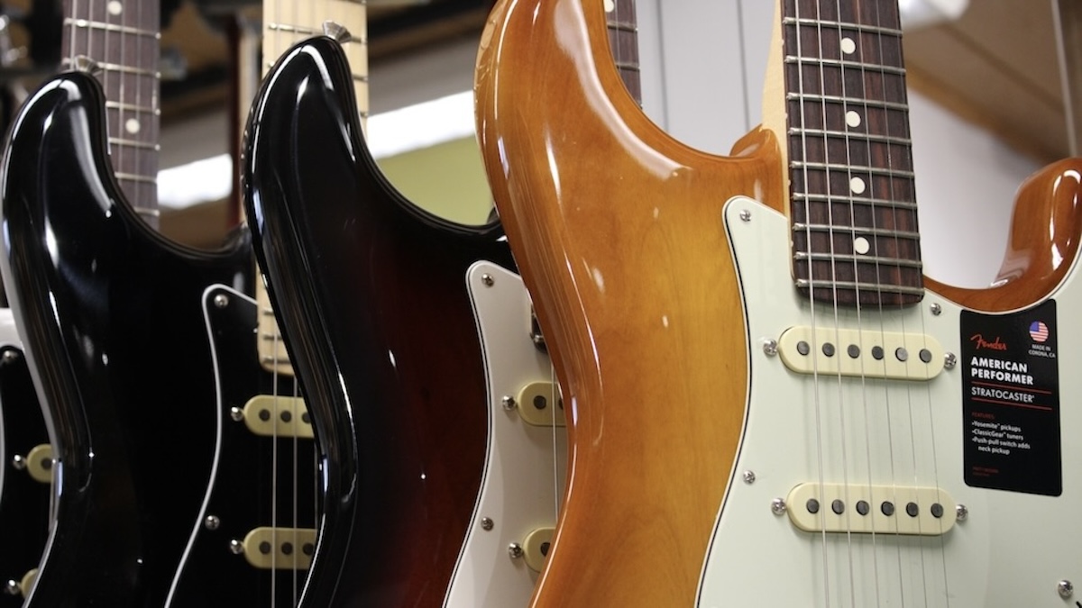 E-Gitarren der Marke Fender