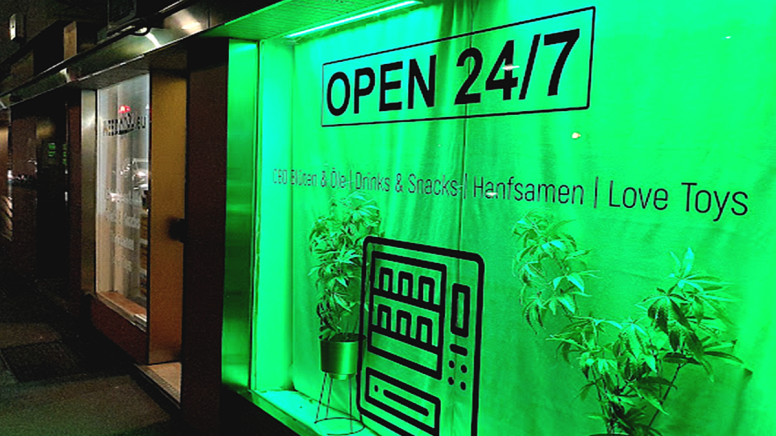 Automatenshop der 24/7 geöffnet hat