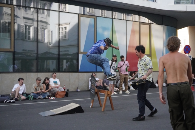 Skater am Lendwirbel