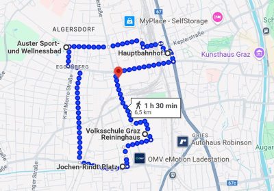 Vielseitige Laufstrecke durch das Annenviertel.