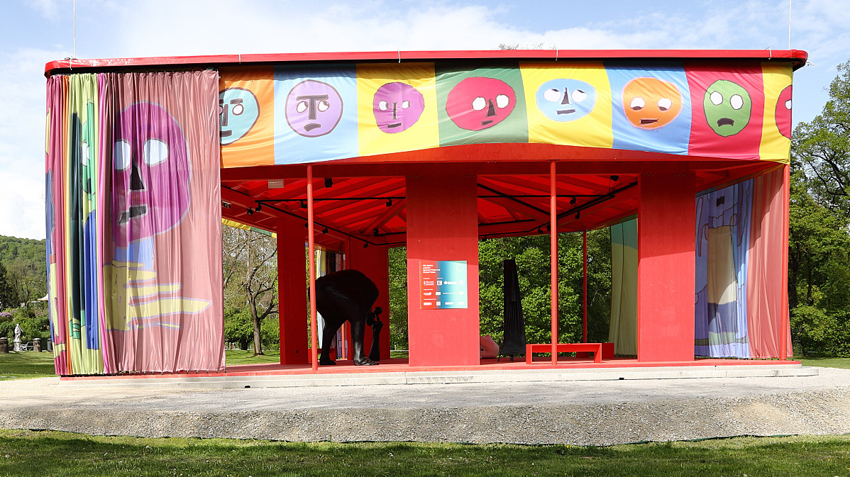 Der für die STEIERMARK SCHAU 2025 organisierte Pavillon im Schlosspark Eggenberg