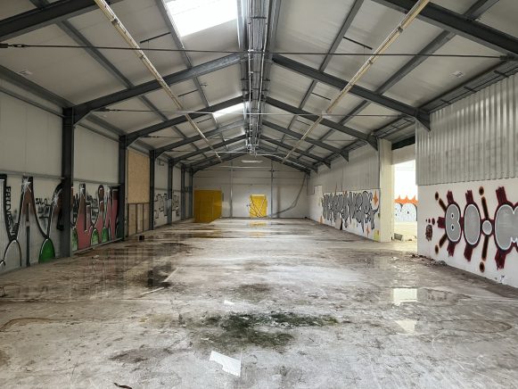 Die zukünftige Skatehalle im Hornig-Areal in der Waagner-Biro-Straße. - Foto: Dennis Maritschnik