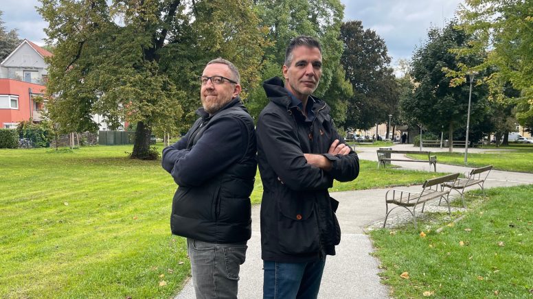 Markus Martinz und Raimund Vaseghi im Volksgarten
