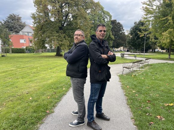 Markus Martinz und Raimund Vaseghi im Volksgarten