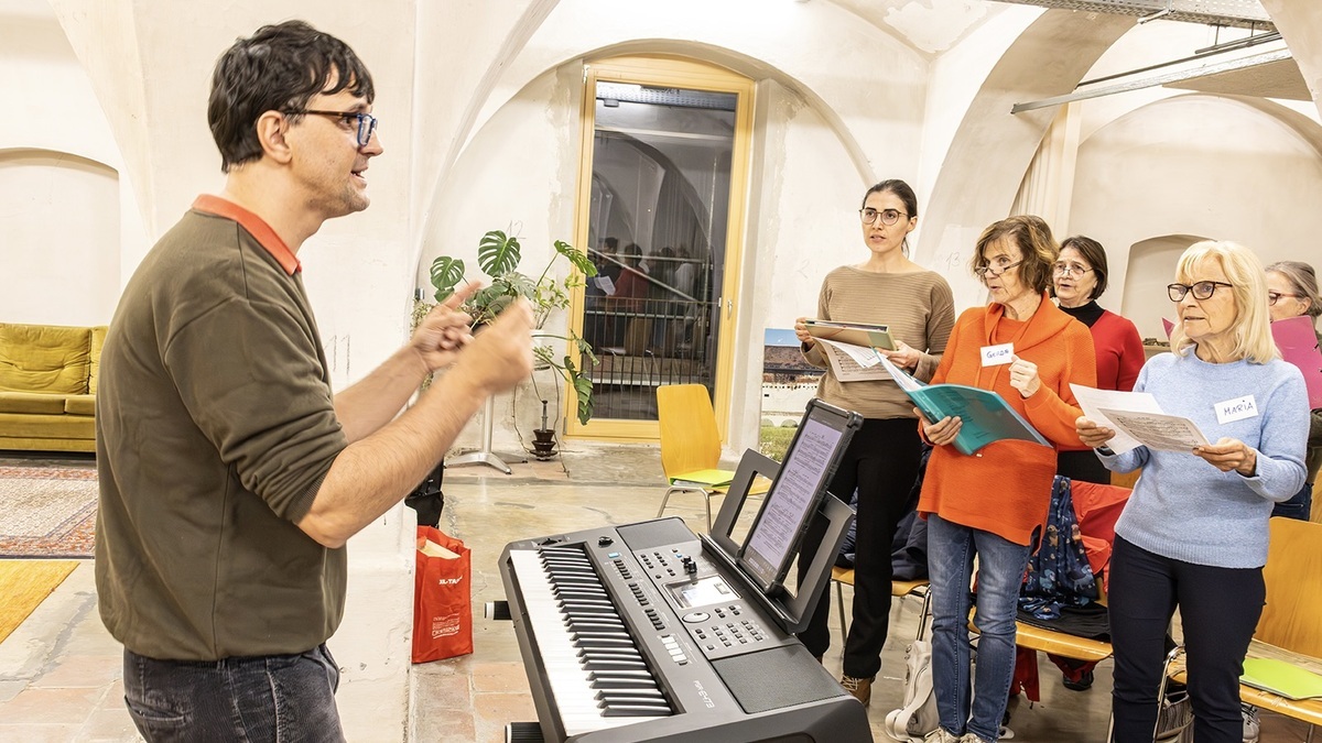 Der Reininghaus-Chor beim Proben.