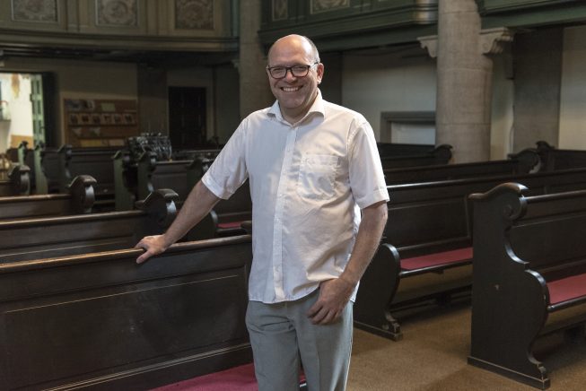 Pfarrer Paul Nitsche in der Kreuzkirche