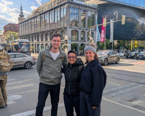 Team der Grazer Mitte bei Kunsthaus-Kreuzung