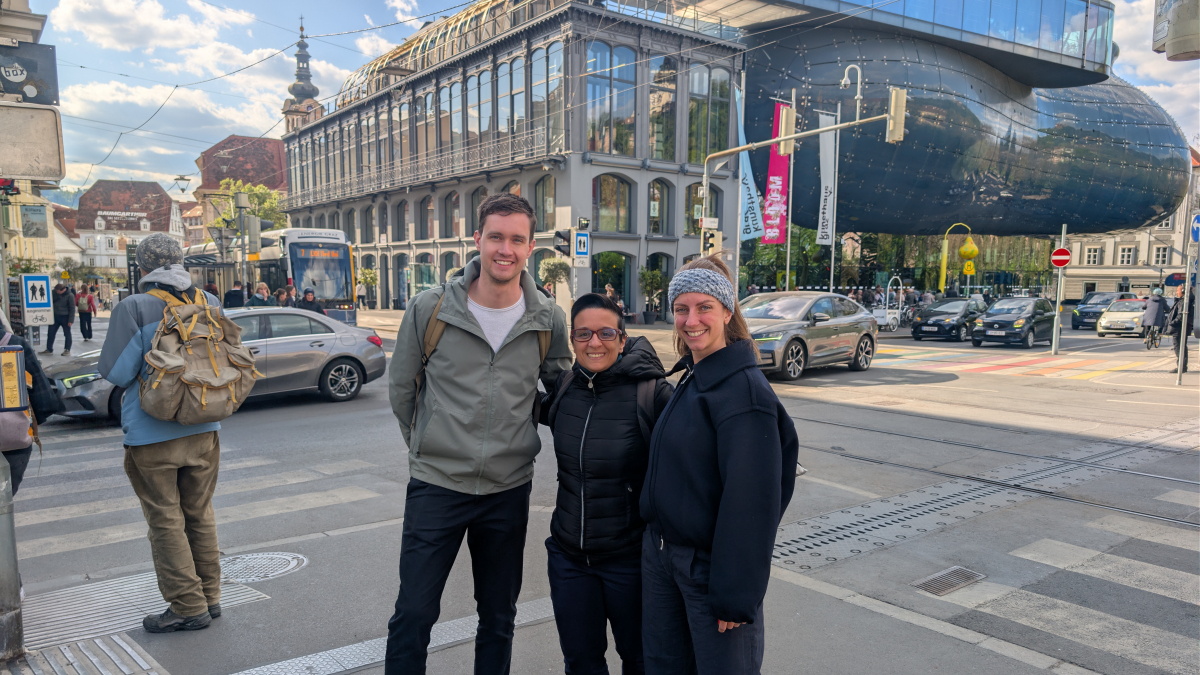 Team der Grazer Mitte bei Kunsthaus-Kreuzung